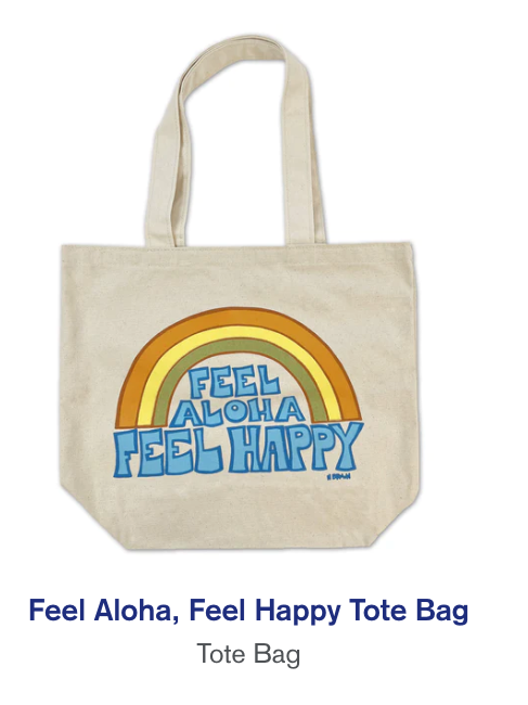 HBC-TOTE BAG-FEEL ALOHA FEEL HAPPY