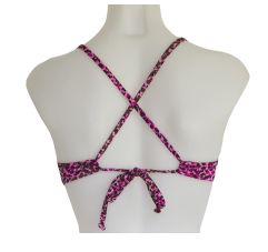 TIE FRONT SPORT TOP- PINK PANTHER