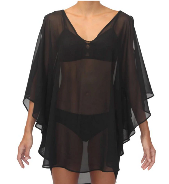 BUTTERFLY COVER-UP- BLACK